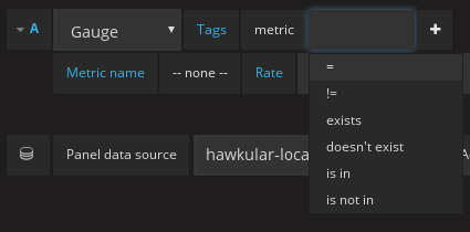 Selecting tag operator